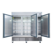 81" Commercial 3 Door Reach - In Freezer - CulinaryProfis