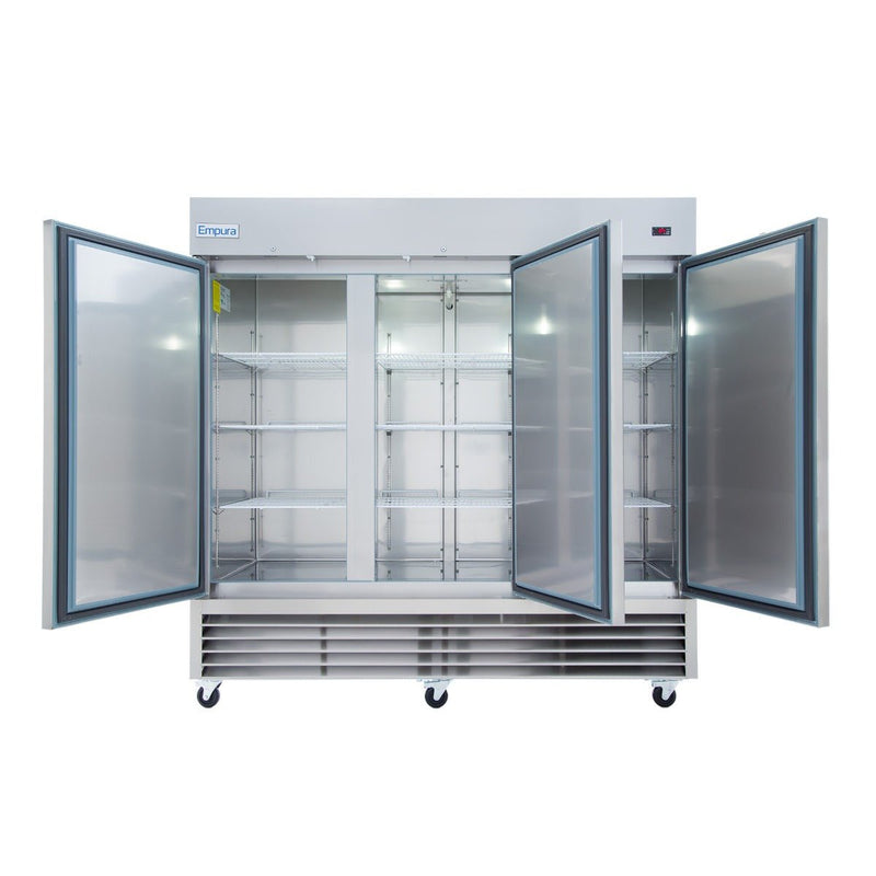 81" Commercial 3 Door Reach - In Refrigerator - CulinaryProfis