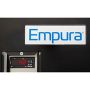 90" x 28" Swing Solid Door Powder Coated Black Stainless Steel Commercial Back Bar Refrigerator - CulinaryProfis