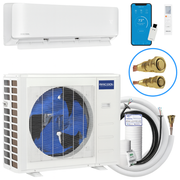 MRCOOL® DIY Hyper Heat 12K Complete Mini-Split System — DIYHH-12-HP-C-230D25-O Condenser + DIY-12-HP-WMAH-230D25-O Air Handler — 23.5 SEER2, 208/230V, 25ft Pre-Charged Line Set MRCOOL®