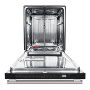 FORNO Espresso Pozzo 24-inch white dishwasher with door open - front view
