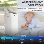 Whynter ARC-147WF Portable Air Conditioner 14,000 BTU – Dual Hose, Dehumidifier | Cools Up to 500 sq. ft. Whynter
