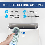 Whynter ARC-147WF Portable Air Conditioner 14,000 BTU – Dual Hose, Dehumidifier | Cools Up to 500 sq. ft. Whynter