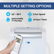 Whynter ARC-148MS Portable Air Conditioner 14,000 BTU – Single Hose, Dehumidifier | Cools Up to 500 sq. ft. Whynter
