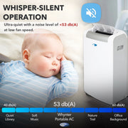 Whynter ARC-148MS Portable Air Conditioner 14,000 BTU – Single Hose, Dehumidifier | Cools Up to 500 sq. ft. Whynter