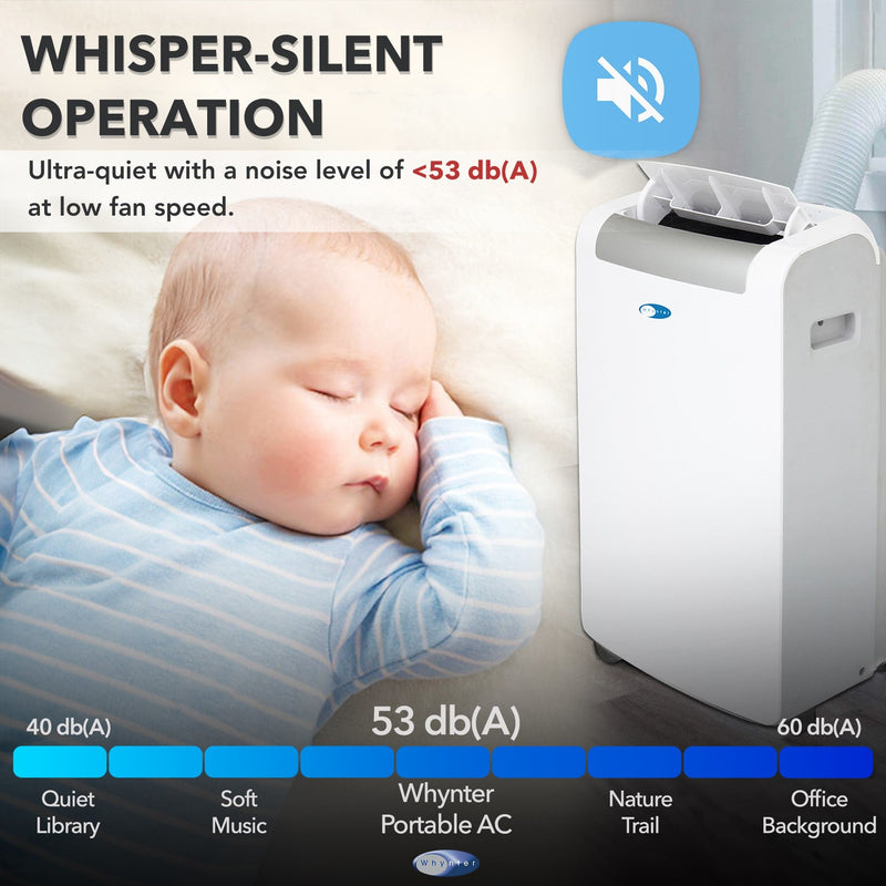 Whynter ARC-148MS Portable Air Conditioner 14,000 BTU – Single Hose, Dehumidifier | Cools Up to 500 sq. ft. Whynter