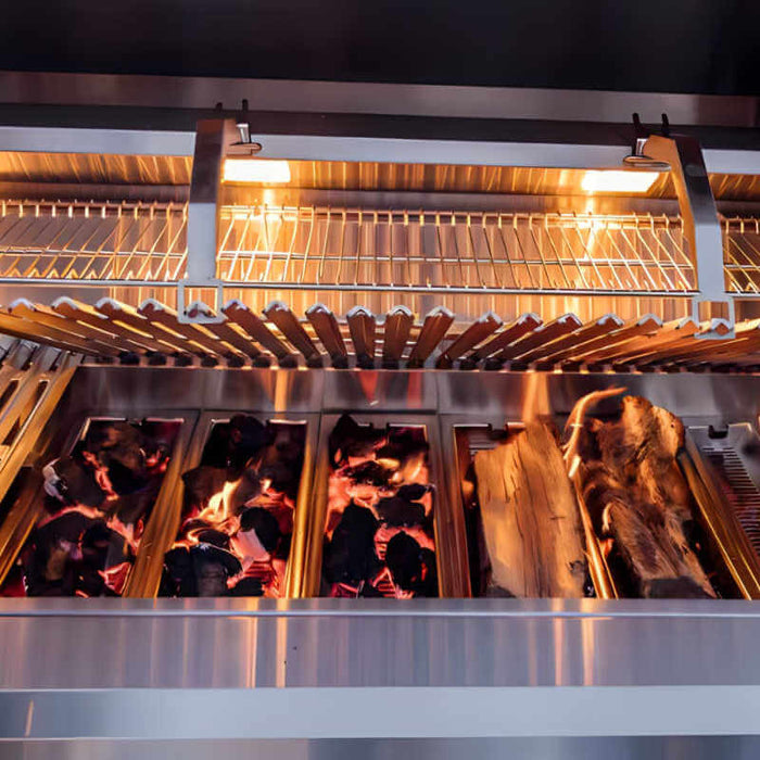 American Made Grills Muscle 36 Inch Hybrid Freestanding Grill