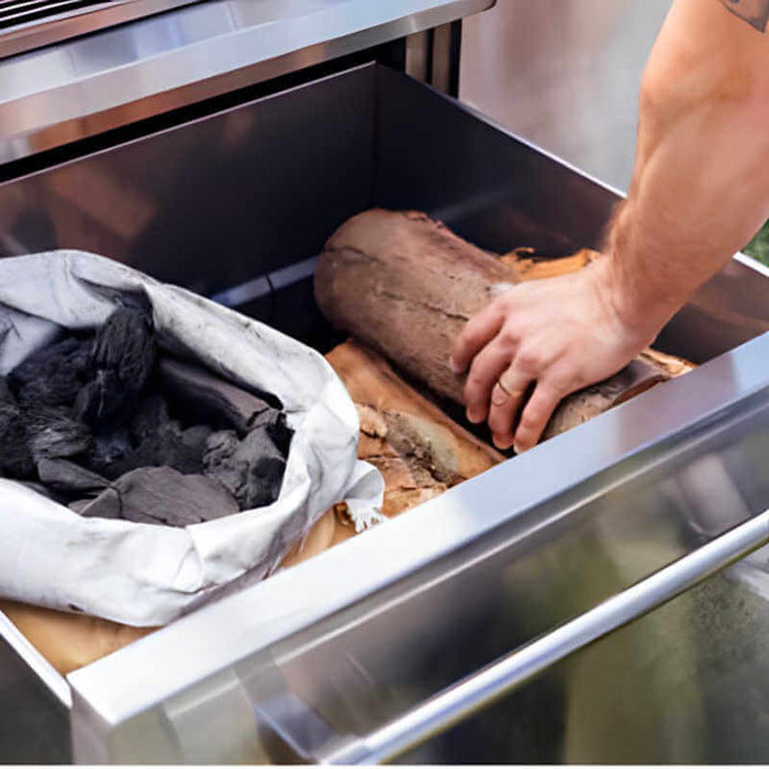 American Made Grills Muscle 36 Inch Hybrid Freestanding Grill