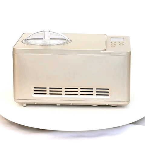 Whynter - Ice Cream Maker 2 Quart Capacity Stainless Steel Bowl & Yogurt Function in Champagne Gold | ICM-220CGY Whynter