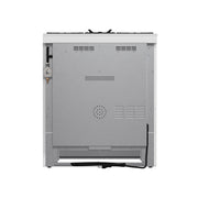 FORNO Espresso Leonardo 30" 5 cu. ft. Gas Range in White with Antique Brass Handles (optional silver), FFSGS1116-30WHT FORNO