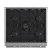 FORNO Giovanni 30-inch Gas Range Stainless Steel, 5 Burners 67,000 BTU, 4.32 cu.ft. Convection Oven, FFSGS6274-30 FORNO