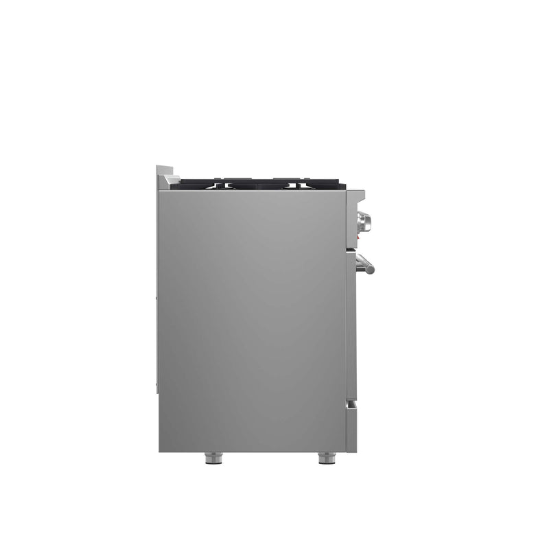 FORNO Galiano 48-inch Gas Range Stainless Steel, 8 Burners, 107,000 BTU, Griddle, 6.58 cu.ft. Double Oven, FFSGS6244-48 FORNO