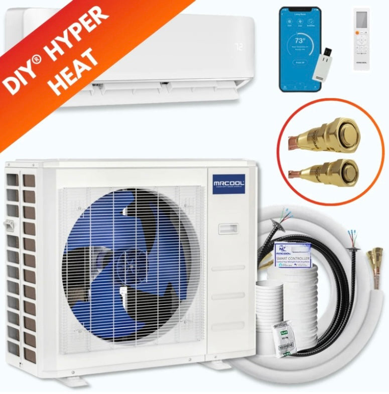 MRCOOL® Hyper Heat 18K Single Zone DIY Mini Split Bundle (230V) — MRD-DIYHH18-WM18-25 MRCOOL®