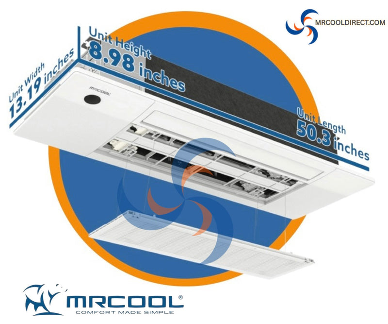 MRCOOL® DIY® 5th Gen E-Star Series 18K BTU, 1.5 Ton, 21.5 SEER2 Ductless Mini-Split Heat Pump System with Ceiling Cassette Air Handler – R-454B MRCOOL®