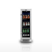 Whynter BBR-638SB 12 in. 76 12 oz. Can Built-In Beverage Fridge Cooler w/ Lock, Temp Controls, Glass Door Stainless Steel Whynter