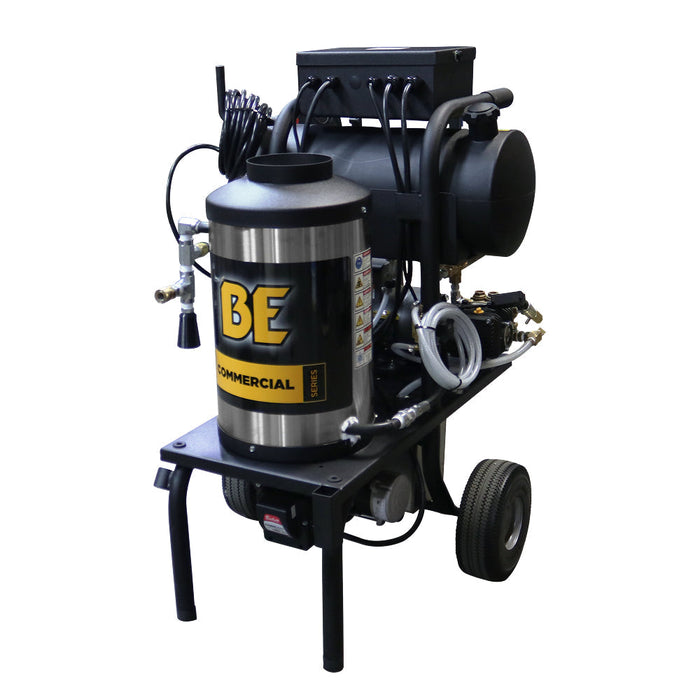 BEPowerEquipment 1,000 PSI 2.0 GPM Hot Water Electric Pressure Washer with Comet Triplex Pump - 1250