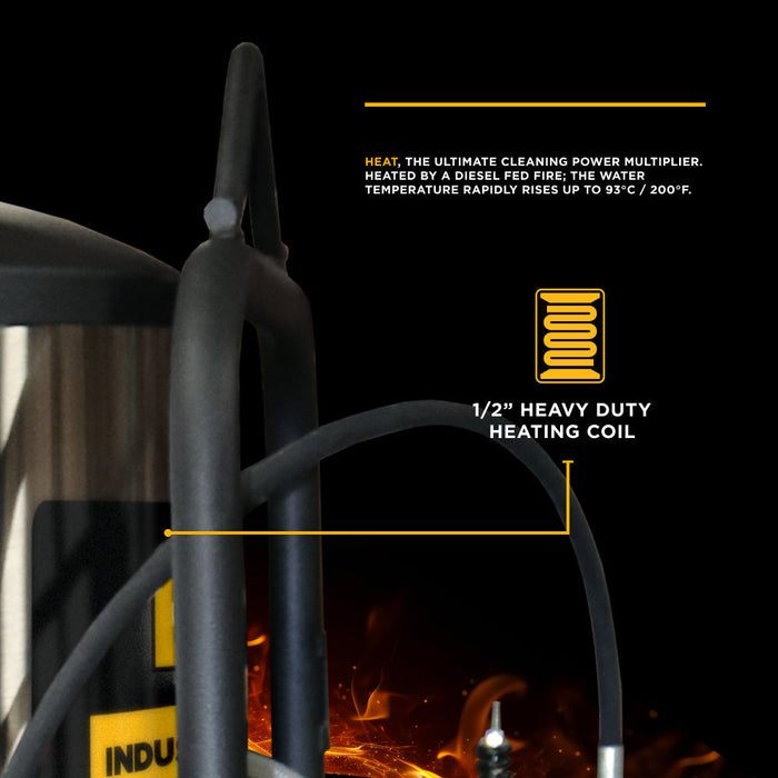 BEPowerEquipment 2,300 PSI 4.0 GPM Hot Water Electric Pressure Washer with General Triplex Pump -  15-423