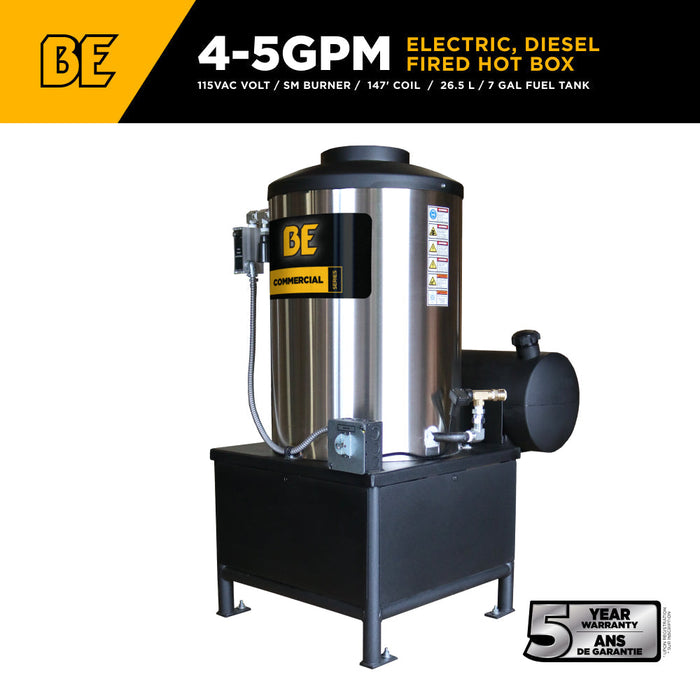 BEPowerEquipment 115 volt, 4-5 GPM Diesel Fired Hot Box - 96115V