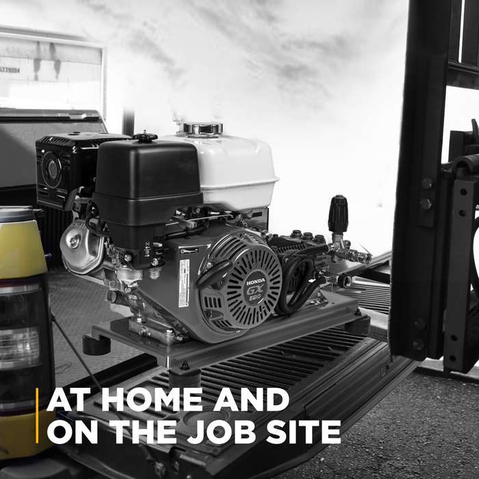 BEPowerEquipment 3,200 PSI 5.2 GPM Truck Mount Cold Water Gas Pressure Washer - B3213HTBCS