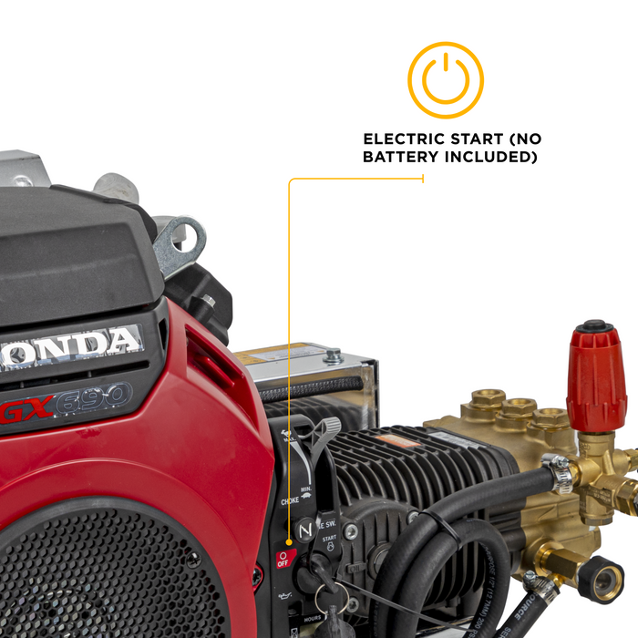 BEPowerEquipment 4,000 PSI 8.2 GPM Cold Water Gas Pressure Washer - B4024HETBGS