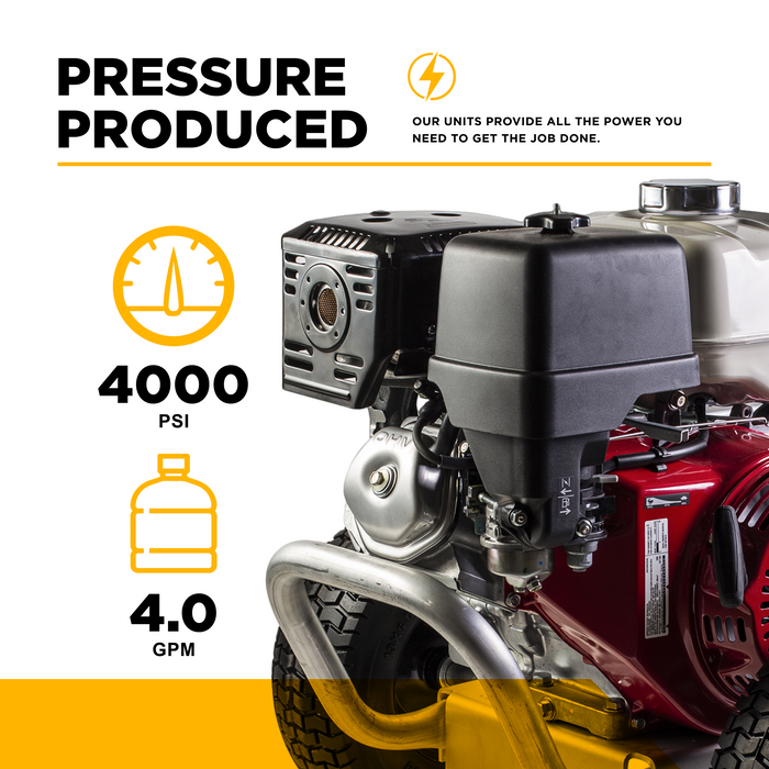 BEPowerEquipment 4,200 PSI 4.2 GPM Cold Water Gas Pressure Washer - B4213HABGS