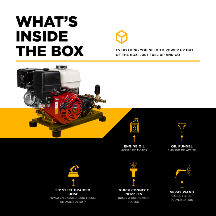 BEPowerEquipment 4,200 PSI 4.2 GPM Cold Water Gas Pressure Washer - B4213HETBGS