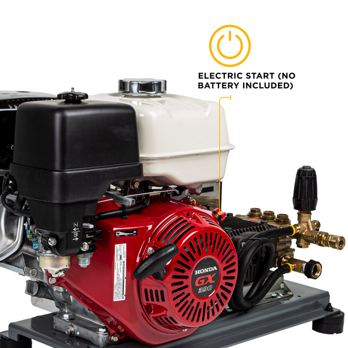 BEPowerEquipment 4,200 PSI 4.2 GPM Cold Water Gas Pressure Washer - B4213HETBGS