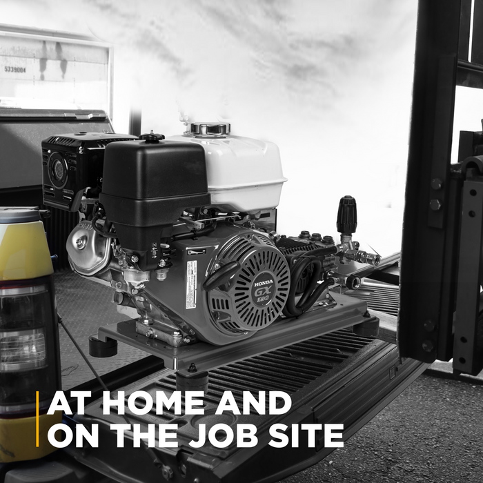 BEPowerEquipment 4,200 PSI 4.2 GPM Truck Mount Cold Water Gas Pressure Washer - B4213HTBGS