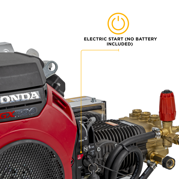 BEPowerEquipment 4,200 PSI 8.5 GPM Cold Water Gas Pressure Washer - B4224HETBAS