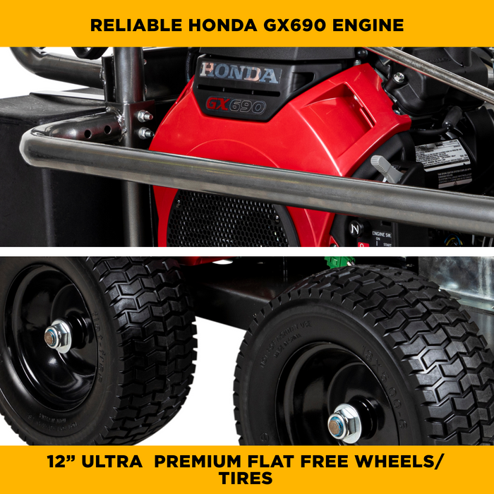 BEPowerEquipment 5,000 PSI 5.0 GPM Cold Water Gas Pressure Washer - PE-5024HWEBCOM