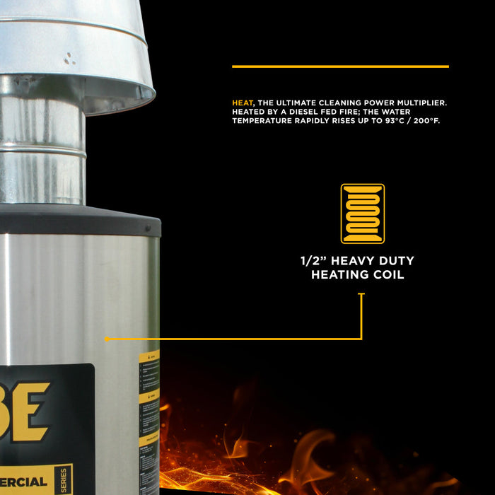 BEPowerEquipment 2,700 PSI 4.6 GPM 7.5 HP Hot Water Pressure Washer with Baldor Motor and AR Triplex Pump - HW2775E3CNG