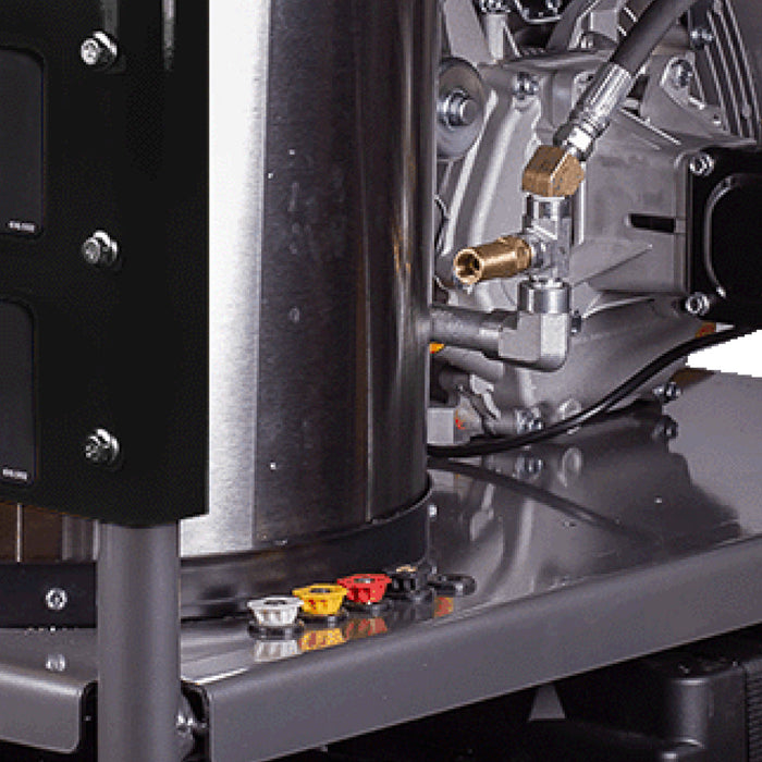 BEPowerEquipment 4,000 PSI - 4.0 GPM Hot Water Pressure Washer with Powerease 420 Engine and AR Triplex Pump - HW4015RA