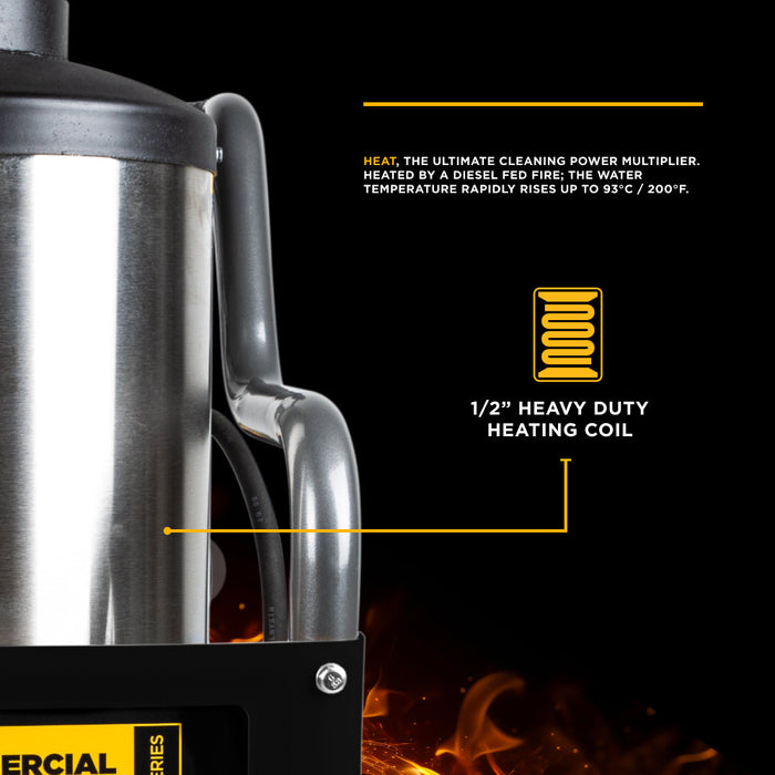 BEPowerEquipment 4,000 PSI - 4.0 GPM Hot Water Pressure Washer with Powerease 420 Engine and AR Triplex Pump - HW4015RA