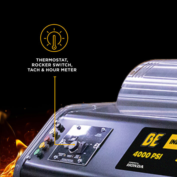 BEPowerEquipment 4,000 PSI - 5.5 GPM Hot Water Pressure Washer with Honda GX690 Engine and AR Triplex Pump - HW4024HA12V