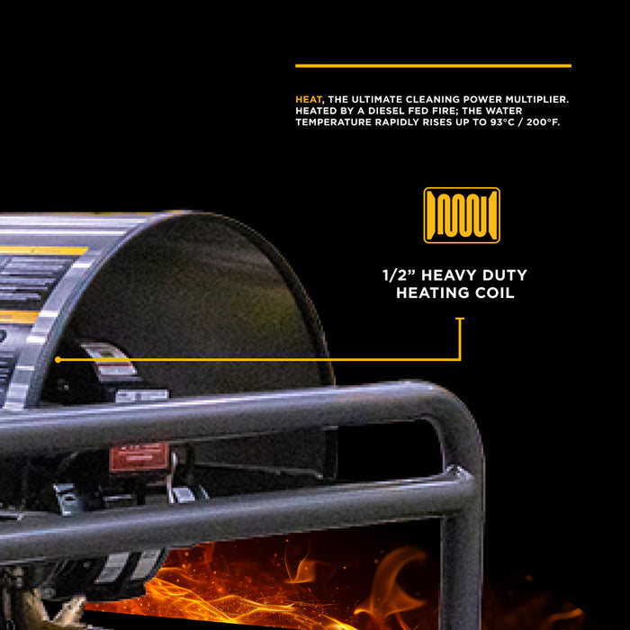 BEPowerEquipment 4,000 PSI - 5.5 GPM Hot Water Pressure Washer with Honda GX690 Engine and AR Triplex Pump - HW4024HA12V