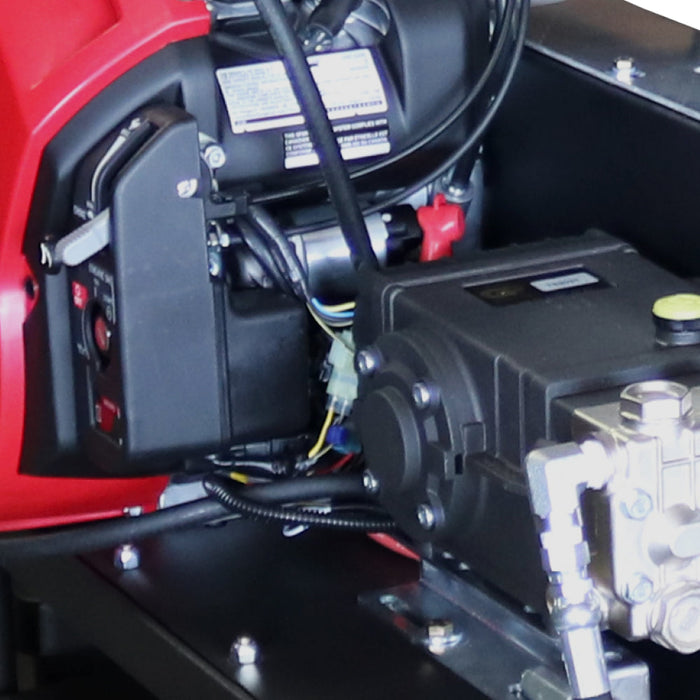 BEPowerEquipment 3,000 PSI 10 GPM Hot Water Gas Pressure Washer Skid with General Triplex Pump - SE5815HHZGP