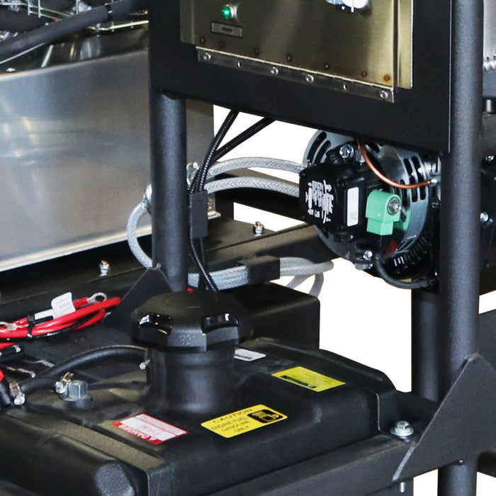 BEPowerEquipment 3,500 PSI 5.2 GPM Hot Water Skid Pressure Washer with Comet Triplex Pump - Z5535CPBDH