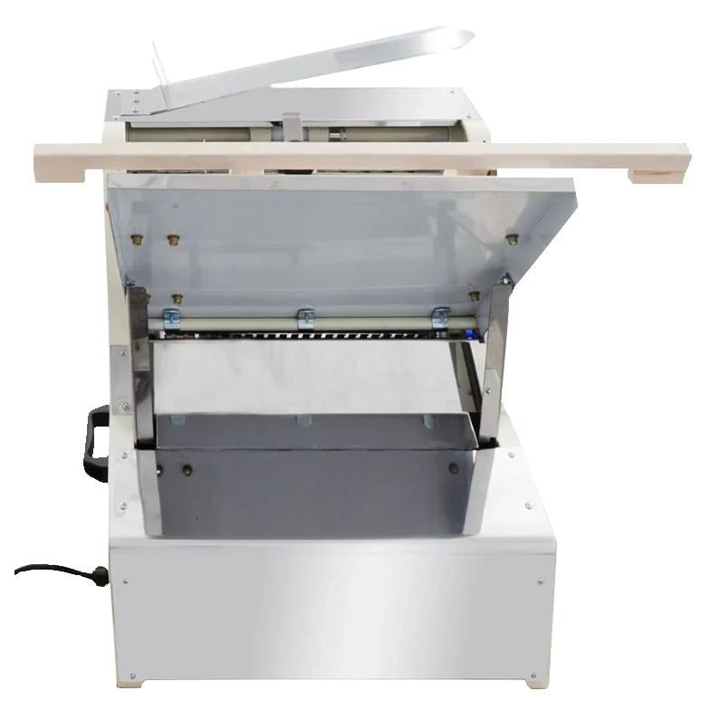 BakeMax BMGF005 Heavy-Duty 3/4” Gravity Feed Bread Slicer – 19 Blades, Countertop