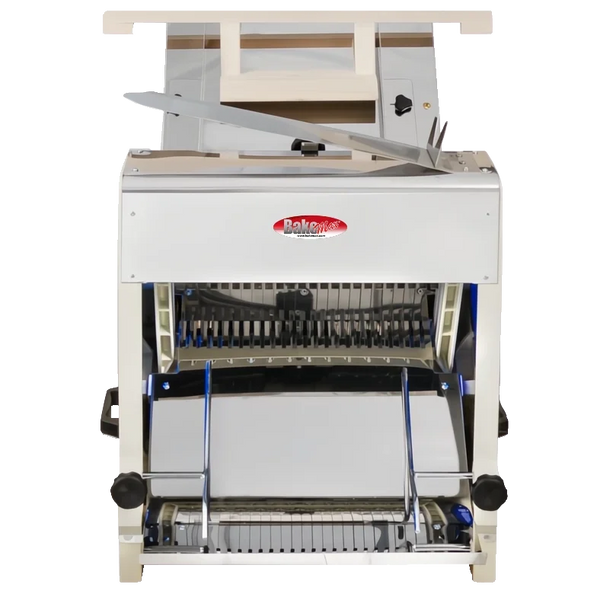 BakeMax BMGF004 Heavy-Duty 5/8″ Gravity Feed Bread Slicer – 23 Blades, Countertop