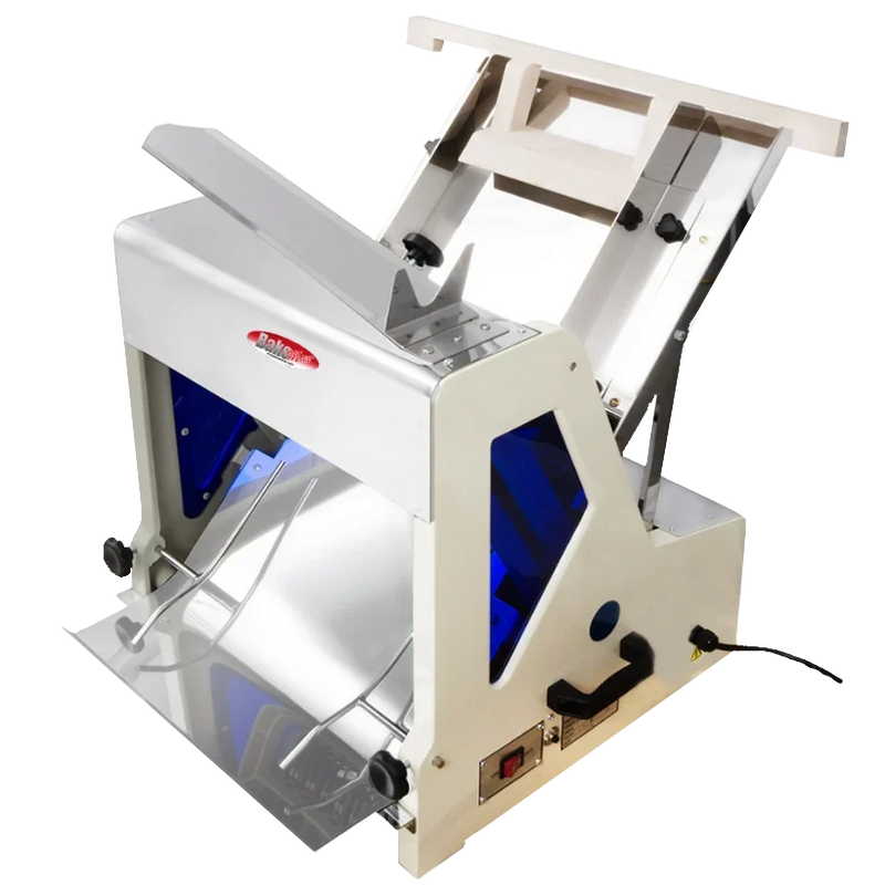 BakeMax BMGF005 Heavy-Duty 3/4” Gravity Feed Bread Slicer – 19 Blades, Countertop
