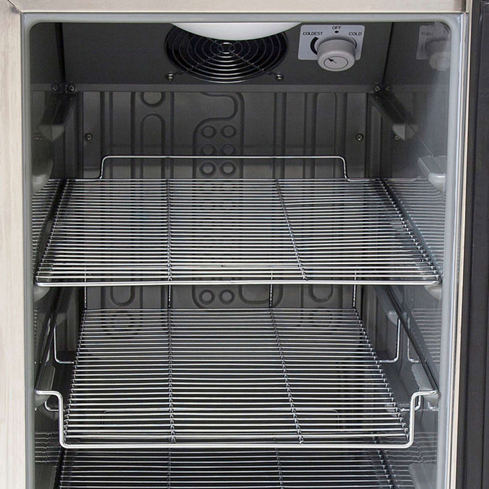 Whynter - Stainless Steel 3.2 cu. ft. Indoor / Outdoor Beverage Refrigerator | BOR-326FS