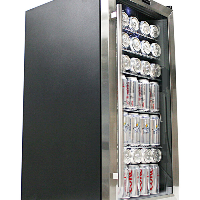 Whynter - Beverage Refrigerator - Stainless Steel | BR-125SD