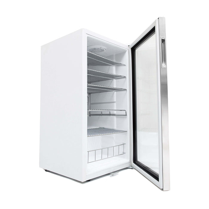 Whynter - Beverage Refrigerator With Lock - Stainless Steel 120 Can Capacity | BR-128WS