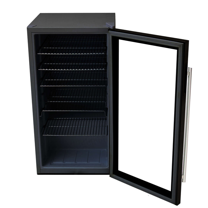 Whynter - Beverage Refrigerator - Stainless Steel with internal fan | BR-130SB