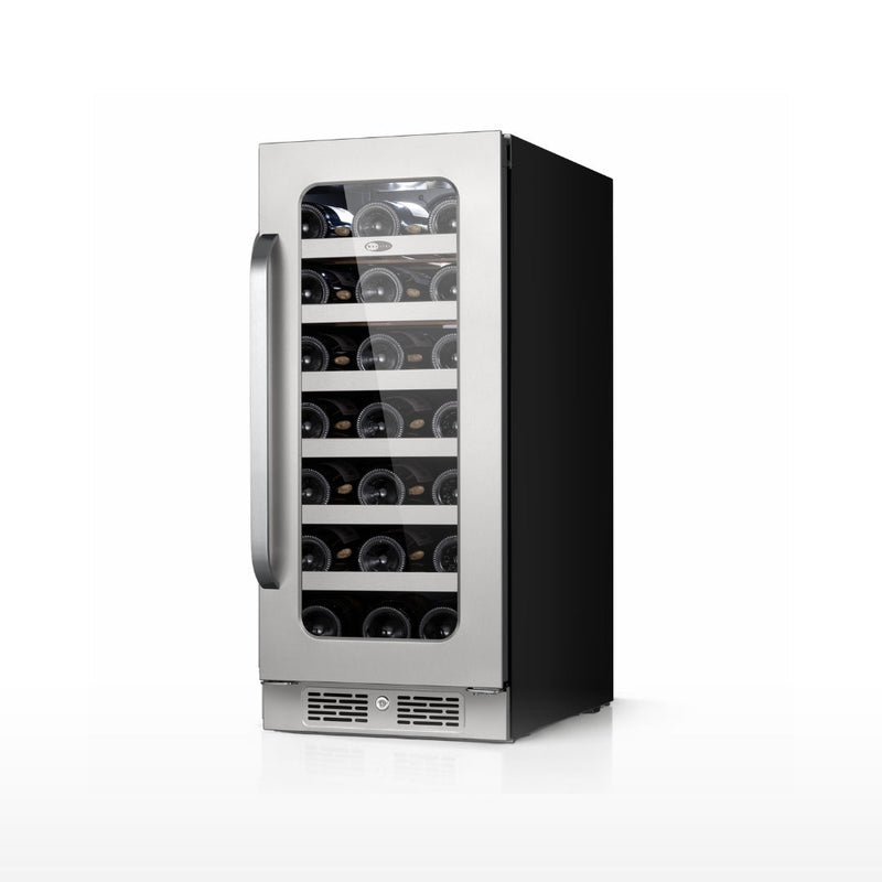 Whynter BSR-033SW 15” Built-In Wine Refrigerator – 33 Bottle Stainless Steel Undercounter Wine Fridge with Digital Control, Lock & Carbon Filter Whynter