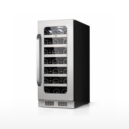 Whynter BSR-033SW 15” Built-In Wine Refrigerator – 33 Bottle Stainless Steel Undercounter Wine Fridge with Digital Control, Lock & Carbon Filter Whynter