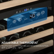 Whynter BWR-1002SD Single Zone 24 in. 100-Bottle Built-in Wine Cooler Fridge w/ Lock Stainless Steel with Display Rack and LED Display Whynter