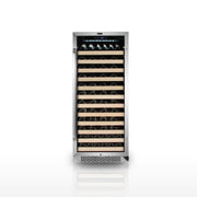 Whynter BWR-1002SD Single Zone 24 in. 100-Bottle Built-in Wine Cooler Fridge w/ Lock Stainless Steel with Display Rack and LED Display Whynter