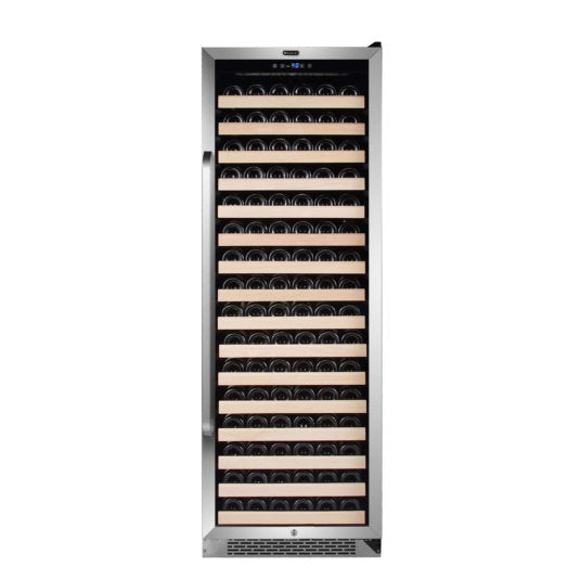 Whynter - 166 Bottle Built-in Stainless Steel Compressor Wine Refrigerator | BWR-1662SD