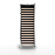 Whynter BWR-1662SD 24 in. Single-Zone 166-Bottle Wine Cooler Fridge with Display Rack Built-In Stainless Steel UV Protection Glass Door Whynter